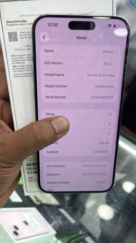I phone 15 Pro max 256-Gb
