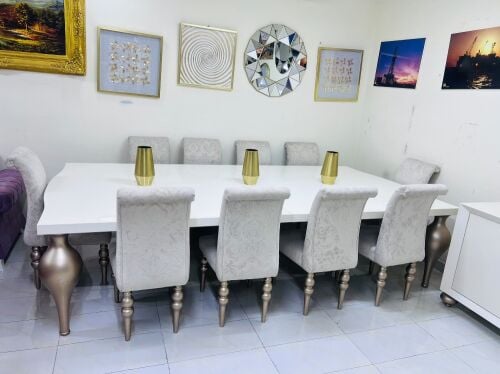 luxury Dining Table Set 12 Chair
