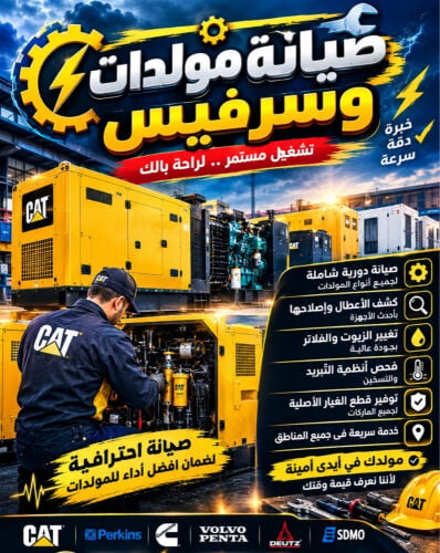 صيانة وأصلاح جميع مولدات الديزل