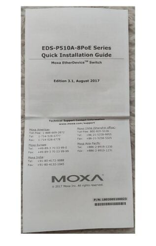 MOXA EDS-P510A-8PoE Series Industri