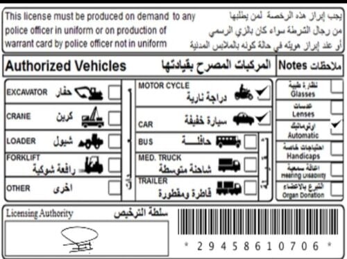 car license and bike license