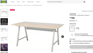 Ikea Gaming Desk - UTESPELARE