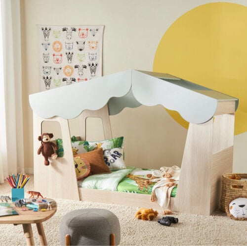 single child floor bed 2 pieces
