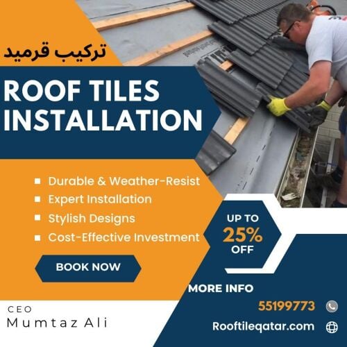 Roof tiles installation