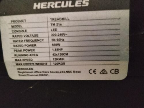 Hercules treadmill