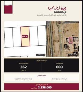 Land for Sale in Al Sakhama 600 sqm