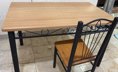 dining table (4 seater) + 1 chair