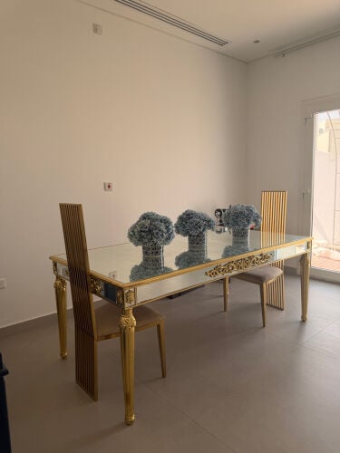 Elegant Gold Dining Table for sale