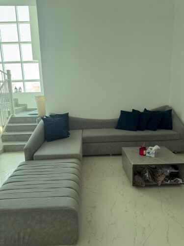 Modern Grey Sofa Set & Coffee Table