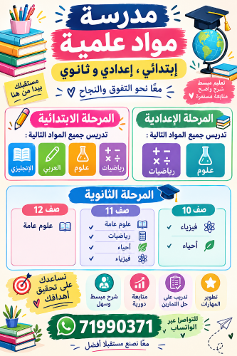 مدرسة علوم ورياضيات صاحبة خبرة