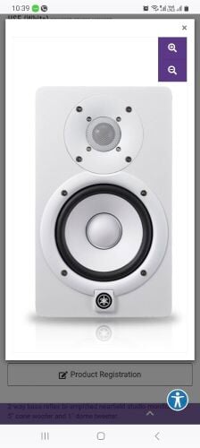 YAMAHA POWERED STUDIO MONITOR HS8