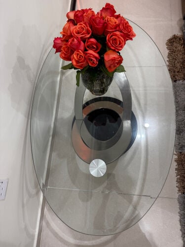 Glass coffee table from Home Center