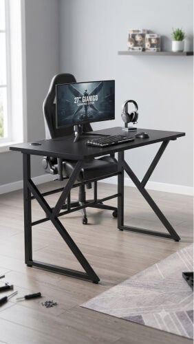 K-Shaped Frame Gaming Computer Desk
