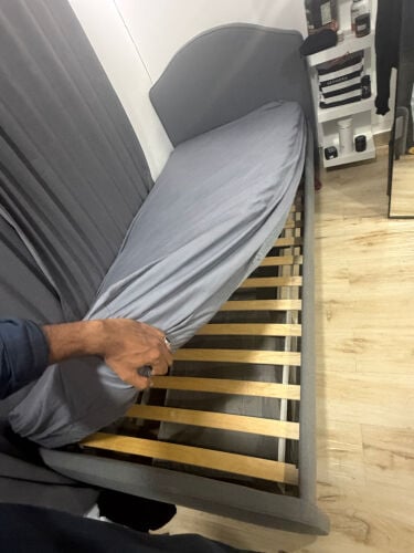 single bed with mattress 