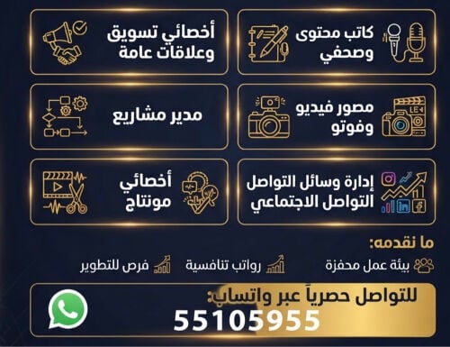 مطلوب موظفين 
