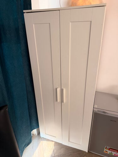 IKEA White 2-Door Wardrobe – QAR 35