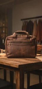 Premium Leather Laptop Bag
