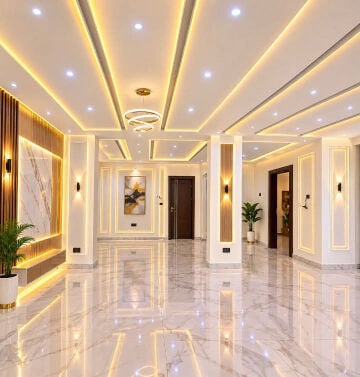 gypsum indoor decor
