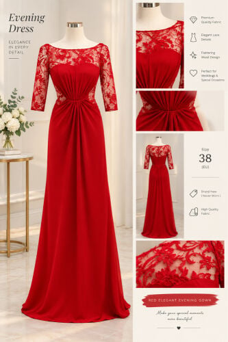 Red evening Dress