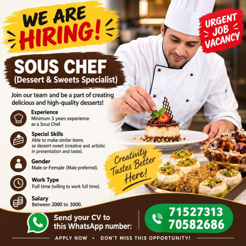 Arabic sweet chef 