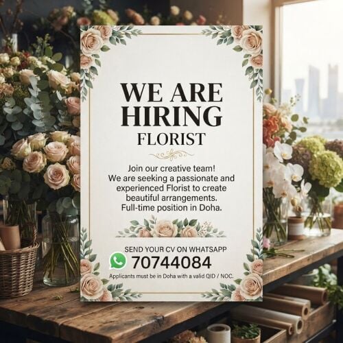 required a senior florist