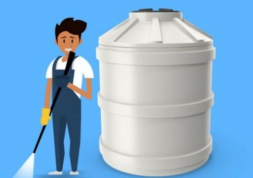 Water tank clean