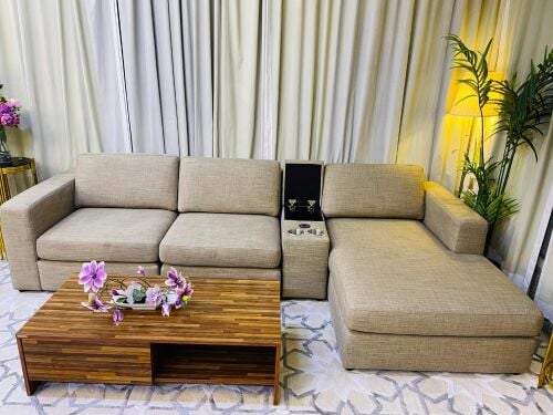home center l type sofa