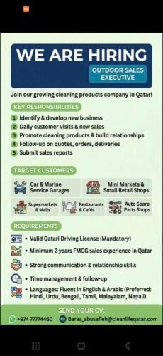 Outdoor Sales Executive