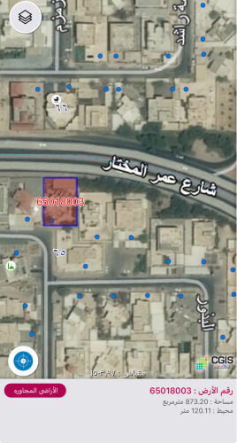 للبيع ارض  873 م الدفنه عنيزه