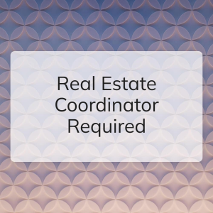 Real estate coordinator required