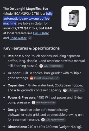 coffee machine