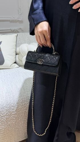 COCO Grain Embossed Cow Leather Fl