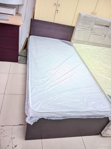 New Single Bed, Mattress ,Steel bed