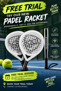 FREE Trial before u buy our racket