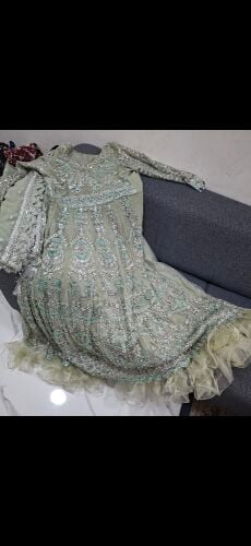 Beautiful heavy maxi and dupatta