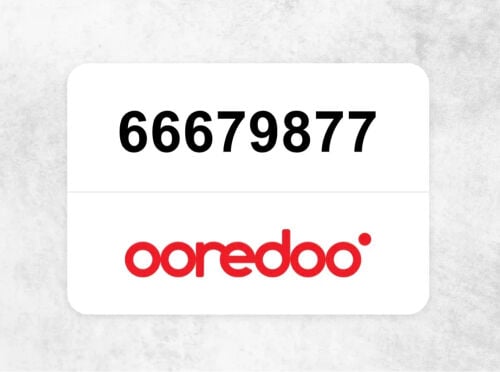 VIP Phone Number Ooredoo
