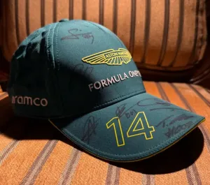 F1 Aston Martin Hat (SIGNED) +Polo