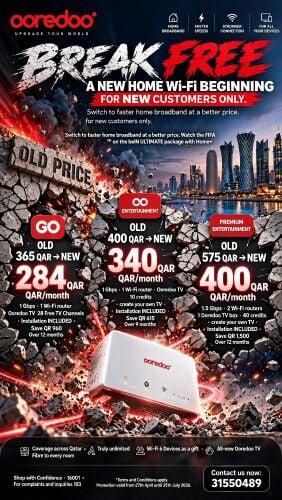 Ooredoo wifi with Discounted Offer