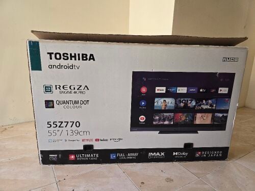 55 in Android TV  Empty box for sal