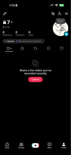 TikTok account