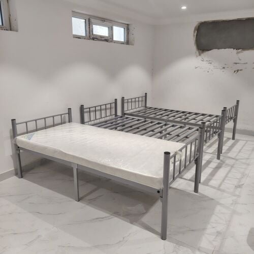 New Single Bed, Mattress, Cabinet