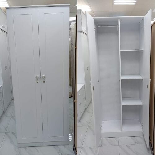 New White Wardrobe,Cabinet,2 door