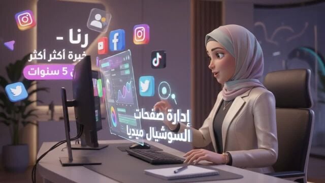 خدمات تصميم ومونتاج وإدارة صفحات 