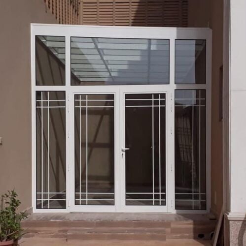 U.P.V.C double door with design