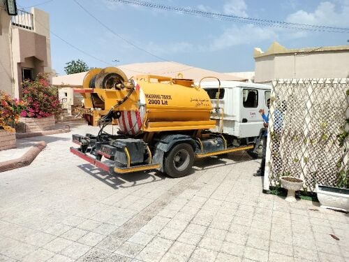 تانكر تسليك مجاري وتنظيف بواليع