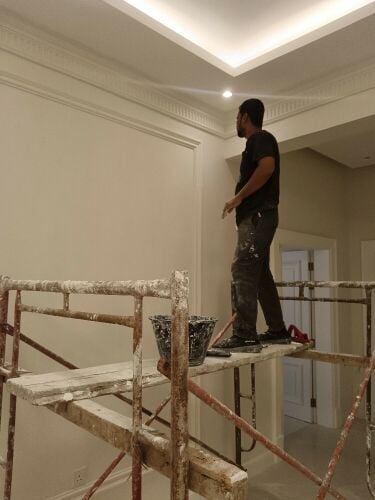 الصبغ والصيانه وجبس بورد وترميمات