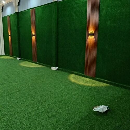 Artificial Grass and wall decor