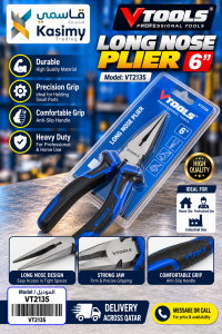 VTOOLS 6-Inch Long Nose Pliers