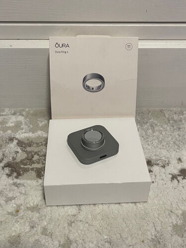 OURA Ring, Blush silver, size 11