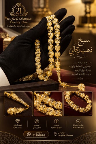 مسباح رجالي ذهب توفر من جديد